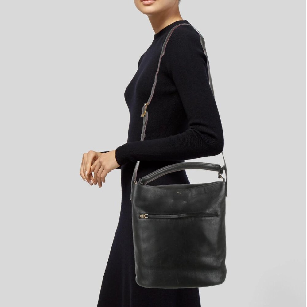 A.L.C. Leather Crossbody Bucket Bag